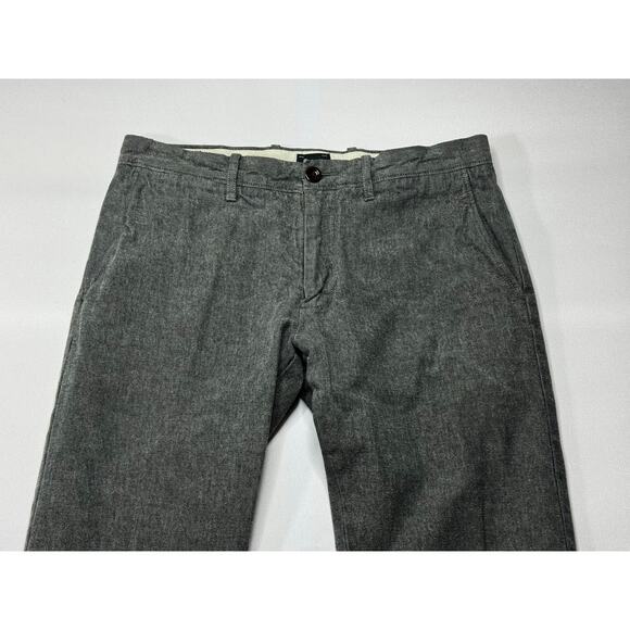 J. Crew Men's Style 484 Slim Tapered Leg Gray Chino Pants - Size 30x32 - Picture 3 of 7